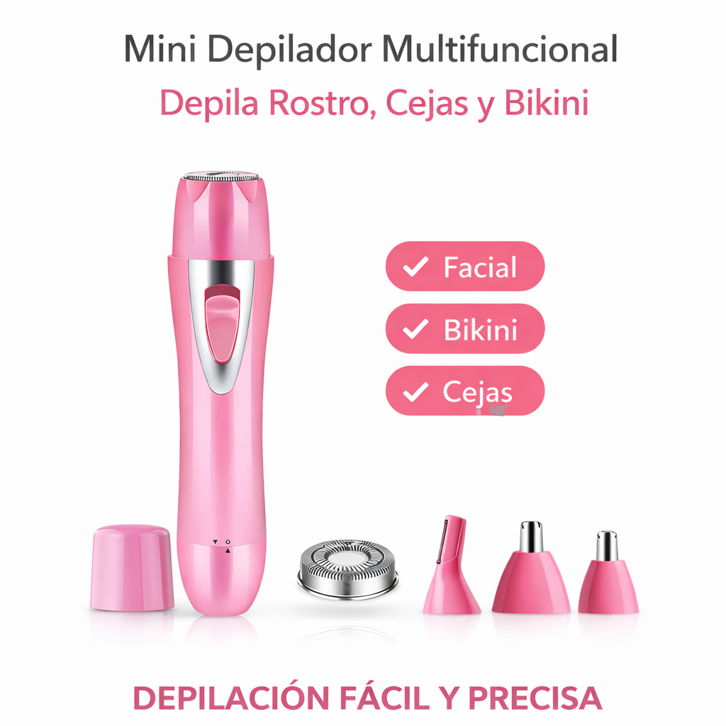 Afeitadora Multiuso 4 en 1 para Mujer – Precisa, Segura y Portátil