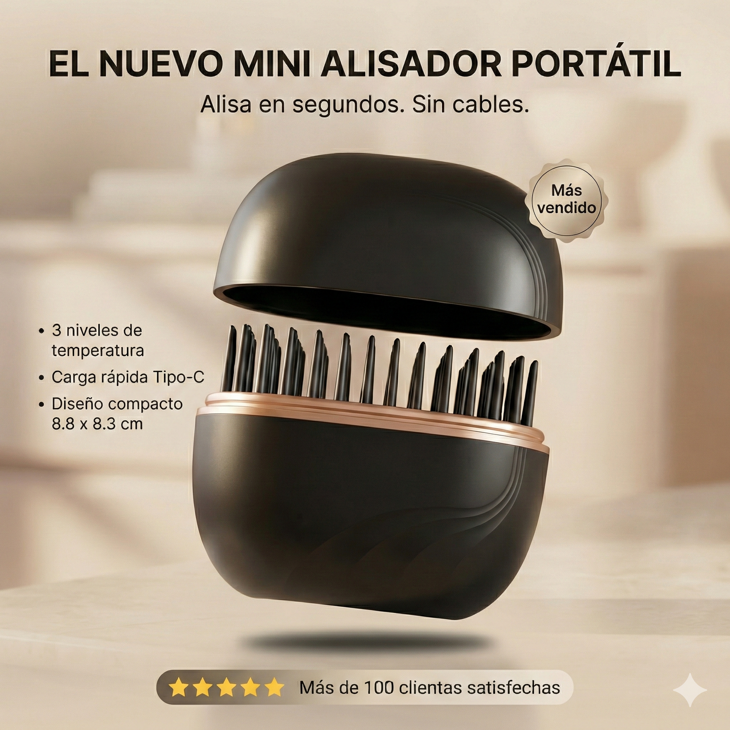 BrushLoktar Mini Alisador Portátil