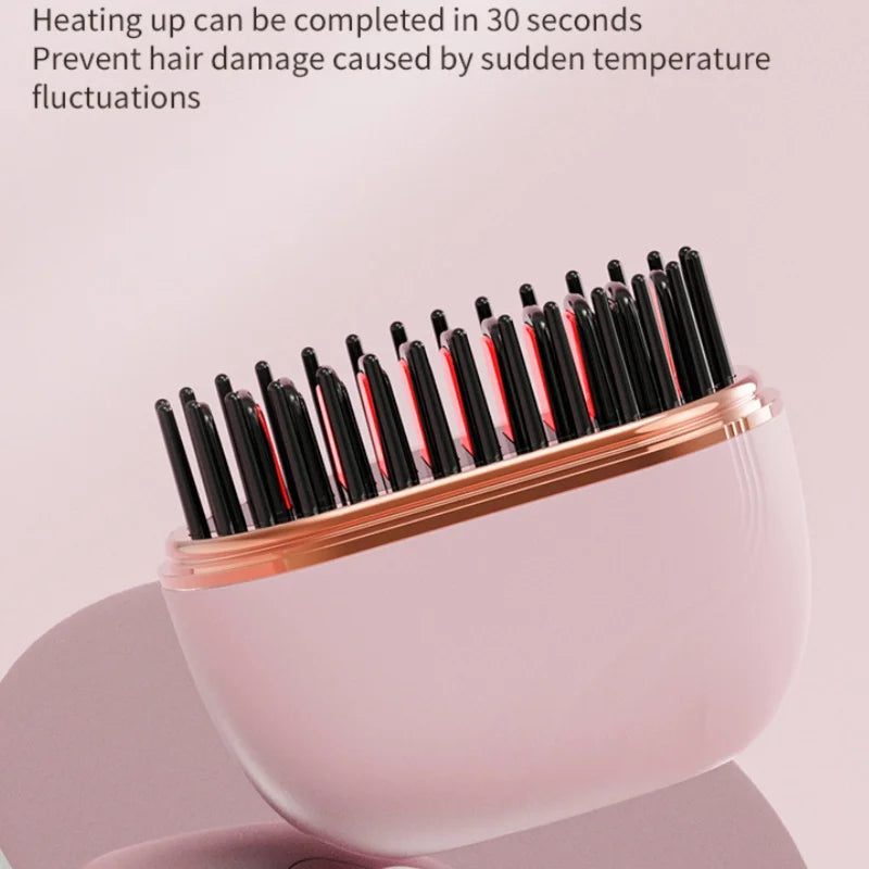 Mini Cepillo Alisador Portátil – Ideal para Viajes y Uso Diario