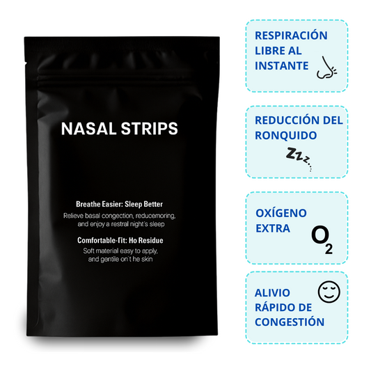 Tiras Nasales Antironquidos – Respira Mejor y Duerme Profundo